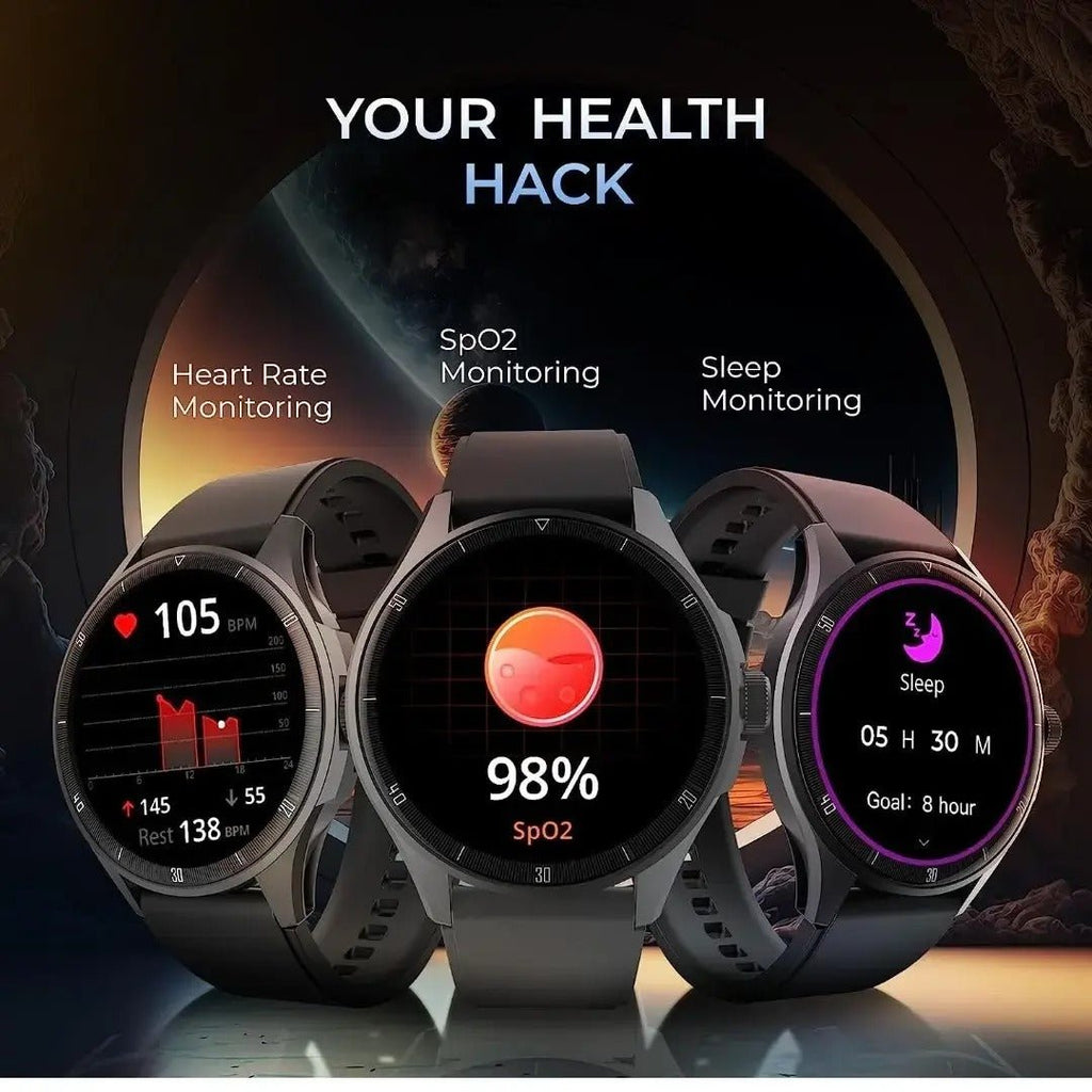 beatXP Vega Neo 1.43'' Super AMOLED Display with BT Calling, AI Voice Assistant & IP68 Smartwatch - OG HouseSmart Watchtag1#