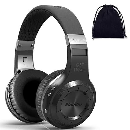 Bluedio H Turbine Wireless Bluetooth 5.0 Stereo Headphones with Mic, Shocking Bass Headphones with Storage Bag for Music Enthusiast, Voice Control - OG House(Original Gadget)