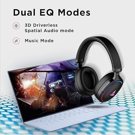 boAt Immortal IM - 300,Dual EQ Modes & RGB Lights Wired Gaming Headphones - OG Househeadphonestag1#